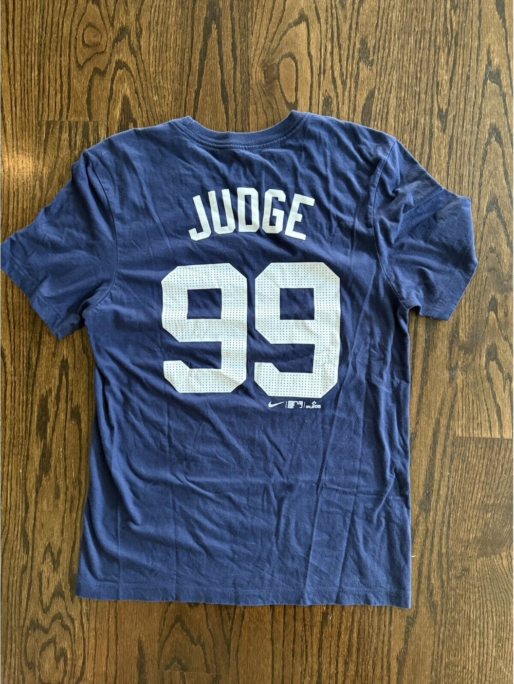 New York Yankees TShirt Aaron Judge Nike #99 Navy MLB Baseball Mens Small